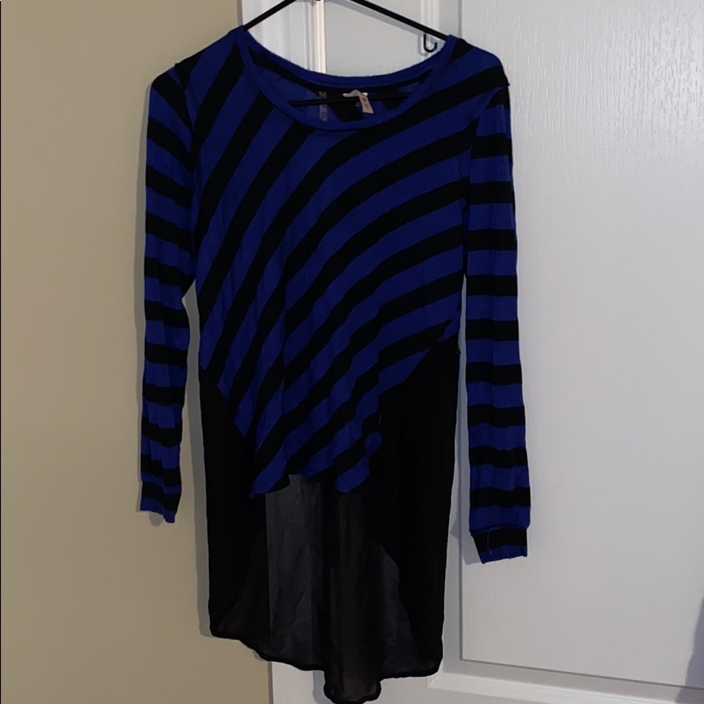 Black and blue high low top!